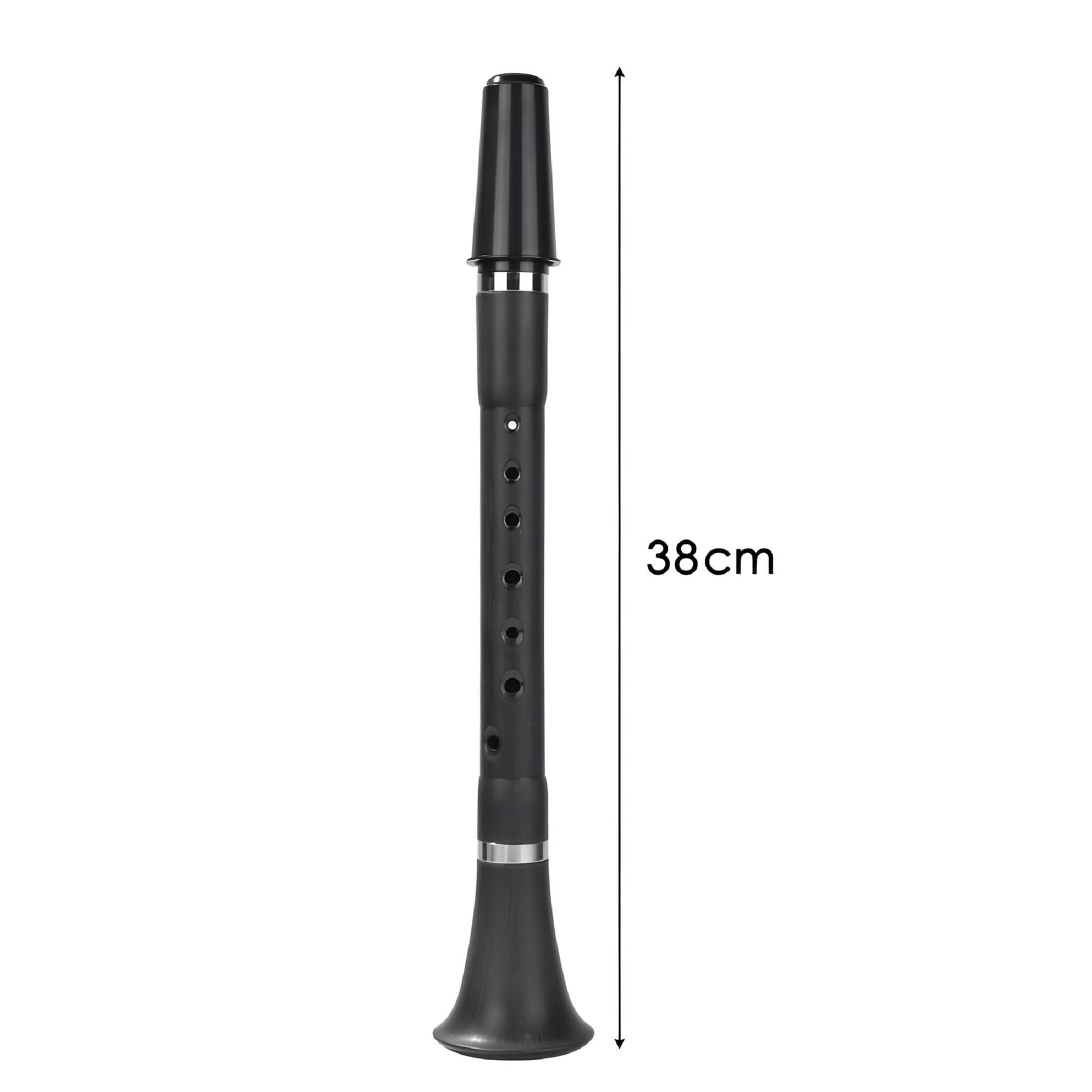 SEPTRIO Mini Pocket Clarinet, C Tuned Woodwind Instrument with Mouthpiece & Reeds for Beginners & Practice