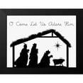 thumbnail image 2 of Allen, Kimberly 18x15 Black Modern Framed Museum Art Print Titled - O Come Let Us Adore Him, 2 of 5