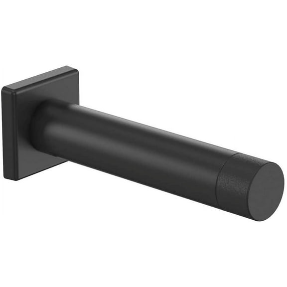 National Hardware N830-526 Reed Door Stop, 3", Matte Black with Matte Black Tip