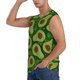 thumbnail image 3 of Balery Big Colorful Avocados Camisetas sin mangas para hombre, absorbe la humedad y protege contra el mal olor.-Large, 3 of 7