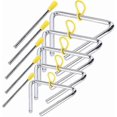 thumbnail image 3 of Ensemble de 5 Instruments de Musique Triangle 4 5 6 7 8 Pouces avec Striker pour Enfants, 3 of 5