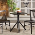 thumbnail image 3 of Safavieh Core Outdoor Aluminum/Plastic Wicker Round Bistro Table, Black, 3 of 10