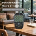 thumbnail image 3 of Altavoz Bluetooth de Bolsillo con Clip, Inalámbrico, con Micrófono, de Solapa, para Deportes, Trabajo y Ciclismo, Color Verde., 3 of 6