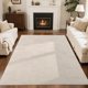 thumbnail image 1 of Alfombra de área con patrón de arco suave, esponjosa y mullida, de pelo alto y bajo, grande, antideslizante, lavable, geométrica moderna, alfombra escandinava minimalista para sala, 1 of 4