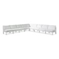 thumbnail image 1 of Meridian Furniture Nizuc White Outdoor Patio Modular Sectional, 1 of 9