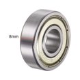 thumbnail image 3 of Uxcell 6000-ZZ Deep Groove Ball Bearings 10x26x8mm Chrome Steel ABEC3 Z3 4 Pack, 3 of 5