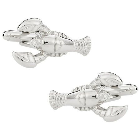 Cuff Daddy Rhodium Plated Lobster Cuff Links