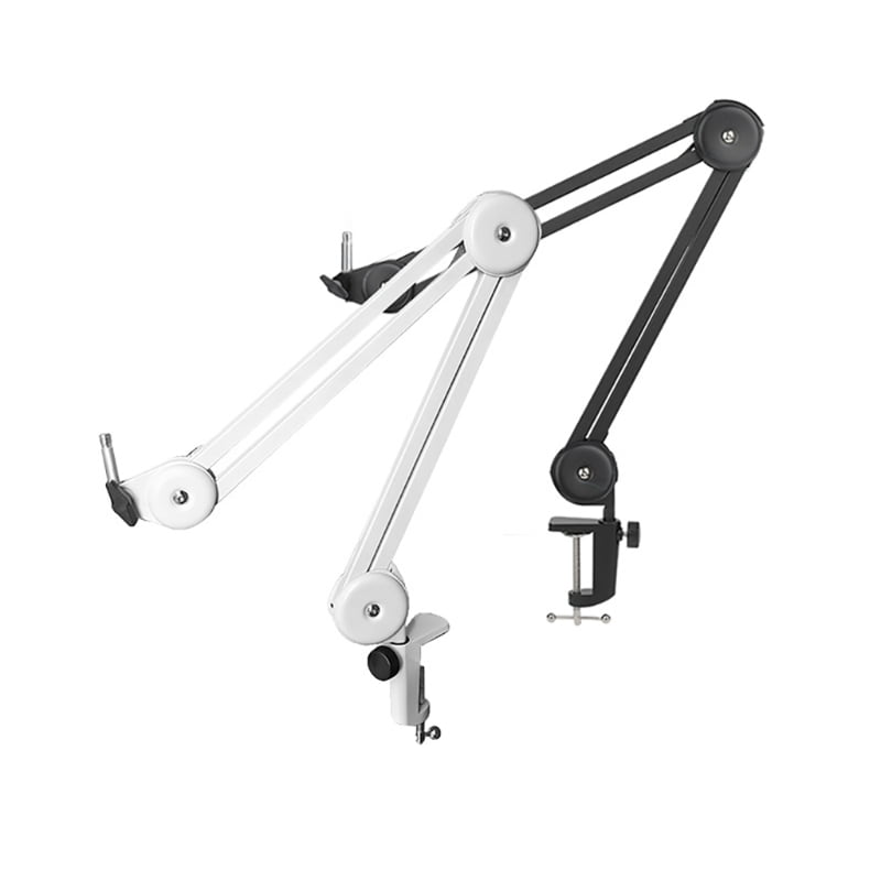 Foldable Mic Boom All Metal Microphone Arm Stand Holder with/without Shockproof Mount for Podcasters and Streamers