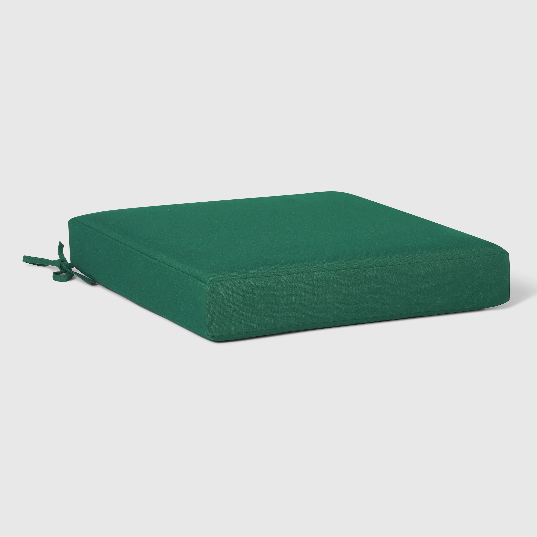 WestinTrends Solace Outdoor Patio Furniture Seat Chair Square Cushions Without Welt, Set of 2, 20" x 19", Green