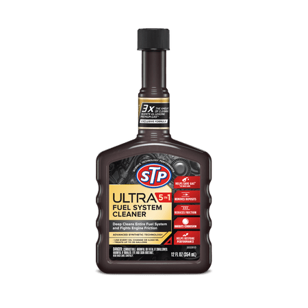 STP Ultra 5-In-1 Fuel System Cleaner, 12 fluid ounces,