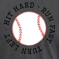 thumbnail image 3 of CafePress - Hit Hard Run Fast Turn Left - Mens Comfort Colors Shirt, 3 of 5
