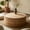 Natural 2, variant on Leumius Round Coffee Table with Natural Wood Grain, Modern Drum Circle Coffee Table for Living Room Bedroom, No Need Assembly Natural 2