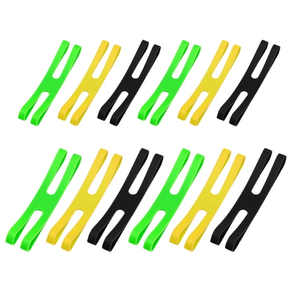 ETEREAUTY 12Pcs Assorted Color Silicone Lunch Box Bands for Stable Portable Storage