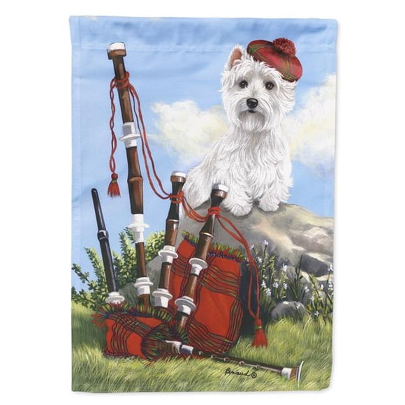 Carolines Treasures PPP3222GF 11 x 0.01 x 15 Po Westie Piper Drapeau de Jardin