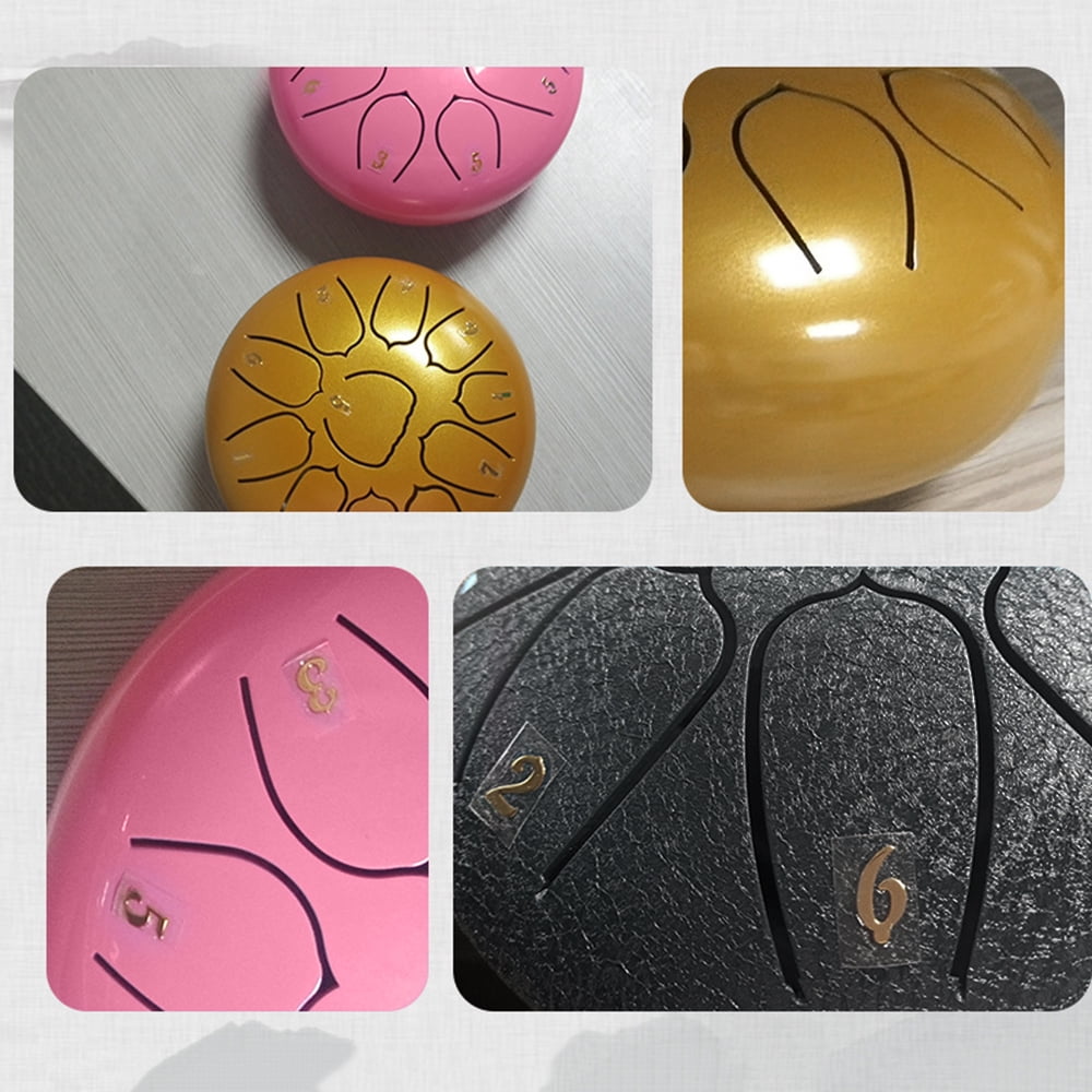 Steel Tongue Drum,6 Inch Steel With Drum Mallet Drum Mallet Picks Mallet Picks Percussion Drum 11 Notes Inch Steel Drum Handpan Drum Percussion Meditation Steel Drum 11 Drum With Drum Rusuo