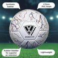thumbnail image 4 of Vizari Zodiac Soccer Ball | Sizes 3, 4, 5 | Durable Waterproof Synthetic Leather | For Youth & Adults - WHITE, 3, 4 of 7