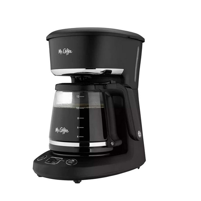 Mr. Coffee® Cafetera programable de 12 tazas, prepara ahora o más tarde