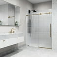 thumbnail image 2 of Vigo VG6021MBFL6076R Elan E-Class 76" High X 60" Wide Sliding Frameless Shower Door -, 2 of 7