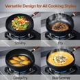 thumbnail image 7 of Japanese Cooking Cast Iron Pot, Hand-Forged Non-Stick Iron Pan with Lid, Durable Rust-Free Wok, 7 of 7