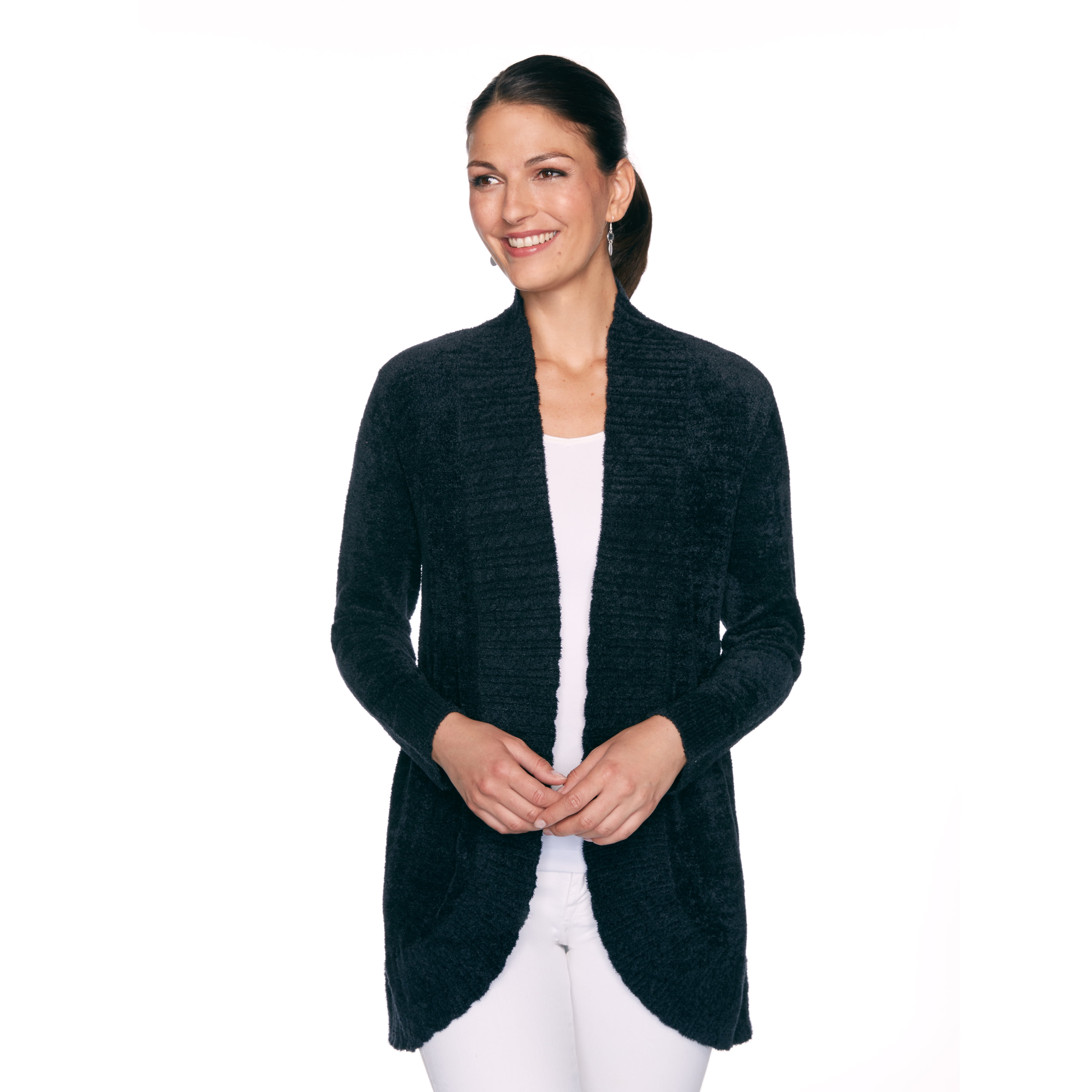 velvet yarn cardigan