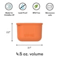 thumbnail image 3 of OmieDip for OmieBox UP (2 pack) Leakproof Dip Containers with lids - food safe silicone - 4.5 ounces (Blue/Orange), 3 of 6