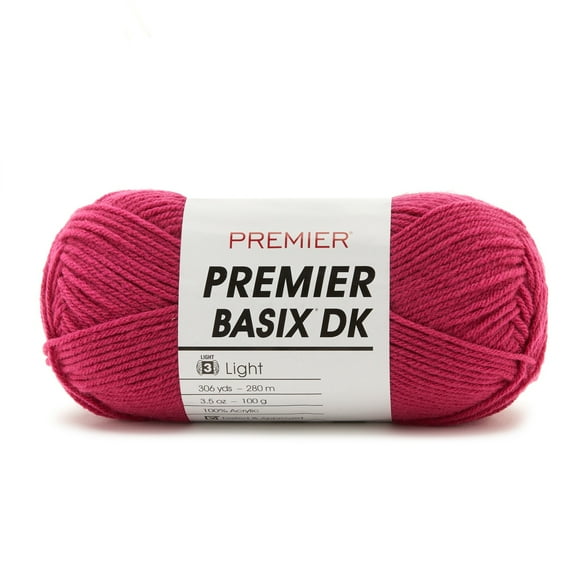Premier Yarns Basix Dk Fil-Framboise