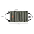 thumbnail image 3 of Labymos Canvas Roll-up Tool Bag, Multi-Purpose Tool Roll Pouch Tool Organizer with 5 Zipper Pockets, 3 of 8