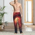 thumbnail image 2 of Mens Pajama Pants, Shark Underwater Vortex Soft Sleep & Lounge Pants for Men, Cuteness Casual PJ Bottoms Pants with Pockets, 2 of 7