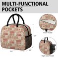 thumbnail image 6 of Womens Pioneer Flower Floral Print Pattern Lunch Box for Work,Insulated Lunch Bag for Women,Loncheras Para Mujer,Leakproof Adult Lunch Bag for Work,Beach,Travel,Picnic,Camping, 6 of 6