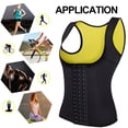 thumbnail image 4 of Chaleco Moldeador para Mujer con Soporte de Pecho, Faja Reductora de Neopreno con Cremallera, Ajuste Cómodo para Ejercicio, Talla XL, Ideal para Estilizar la Silueta y Controlar la Sudoración., 4 of 6
