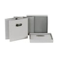 thumbnail image 5 of 804-1 Essentiels Ménagers Ensemble de Rangement Café Cube avec Couvercles et Poignées 2 Pack, Lin Gris, 5 of 5