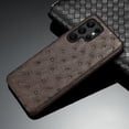 thumbnail image 1 of Funda de teléfono de avestruz de lujo para Samsung S23 ultra S22 S20FE S20 ultra, Funda de cuero genuino para Galaxy s22 plus note 20 Fivean unisex, 1 of 2