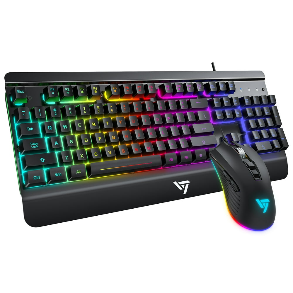 VicTsing Wired Gaming Keyboard and Mouse Combo, Wired Computer Keyboard