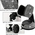 thumbnail image 3 of Universal Bling Crystal Car Phone Holder - 360 Degree Adjustable, Secure Mount for Dashboard, Air Vent, and Windshield - Compatible with All Smartphones-White, 3 of 6