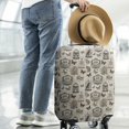 thumbnail image 2 of Beige Curiosity Shoppe Pattern Luggage Cover Fashion Suitcase Cover Baggage Covers Fit 25-28 Inch Luggage (Go Travel), 2 of 5