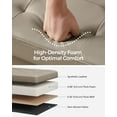 thumbnail image 3 of SONGMICS 30" Storage Ottoman Bench Folding Leather Ottoman Storage Footrest Hold up to 660lb Light Taupe, 3 of 6