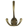 thumbnail image 2 of Three Prongs Coat Hooks Double Rustic Hooks for Garage Bronze, 2 of 6