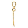 thumbnail image 2 of 14k Yellow Gold Dainty Letter W Initial Name Monogram Necklace Charm Pendant, 2 of 7