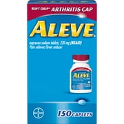 Aleve Soft Grip Arthritis Cap Pain Reliever/Fever Reducer Naproxen Sodium Caplets, 220 mg, 150 ct