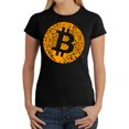 thumbnail image 1 of Women's Word Art T-Shirt - Bitcoin, 1 of 2