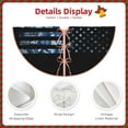 thumbnail image 5 of Kll Navy Camouflage American Flag Christmas Tree Skirt 48",Party Decorations Farmhouse For Christmas Decorations Holiday Party, 5 of 8