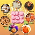 thumbnail image 3 of Sunjoy Tech - Molde de silicona para fondant de Halloween (2 unidades), diseño de calabaza 3D, piña, hoja de arce, antiadherente, reutilizable, 9 rejillas, para galletas de chocolate, decoración de, 3 of 8