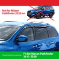 thumbnail image 2 of Goodyear Shatterproof Window Deflectors for Nissan Pathfinder 2013-2020, Tape-on Rain Guards, Window Visors, Vent Deflector Visor, Car Accessories, 4 pcs. - GY003243, 2 of 8