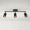 thumbnail image 4 of Globe Electric 91007786 Pratt 3 Light 21" Wide Fixed Rail Linear Ceiling Fixture - Black, 4 of 7