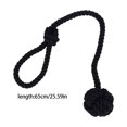 Wrap Rope Ends Rope Curtain Tiebacks, 2 Pack Cotton Yarn Holdbacks with Hand-Braided ...
