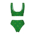 thumbnail image 6 of Rocae St Patrick's Day5 for Bikini Set for Women Two Piece Sexy High Swimsuits Split Crossover Bikini Small, 6 of 9