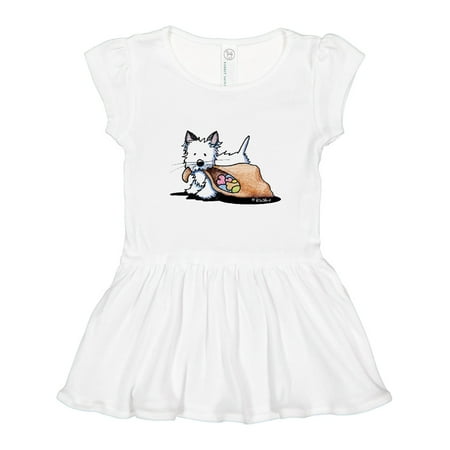 

Inktastic Westie Halloween Cat Gift Toddler Girl Dress