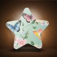 thumbnail image 3 of Star Shaped Energy Saving Night Light Living Room Night Light, Bedroom Night Light, Corridor Night Light, Study Night Light Green Flowers and Butterflies, 3 of 6