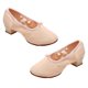 thumbnail image 1 of 1 Pair Female Sole Low Heel Ballet Dance Shoes Stage Performance Shoes, 1 of 3