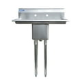 thumbnail image 3 of 10″ x 14″ x 10″ with 12″ Left and Right Drainboards One Compartment Stainless Steel Commercial Kitchen Prep & Utility Sink, 3 of 6